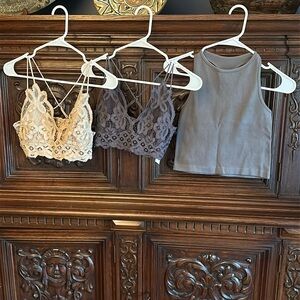 Free People Intimates Bundle Bralettes Tank Women’s Small